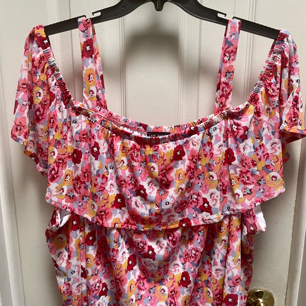 Cold shoulder orange  summer blouse